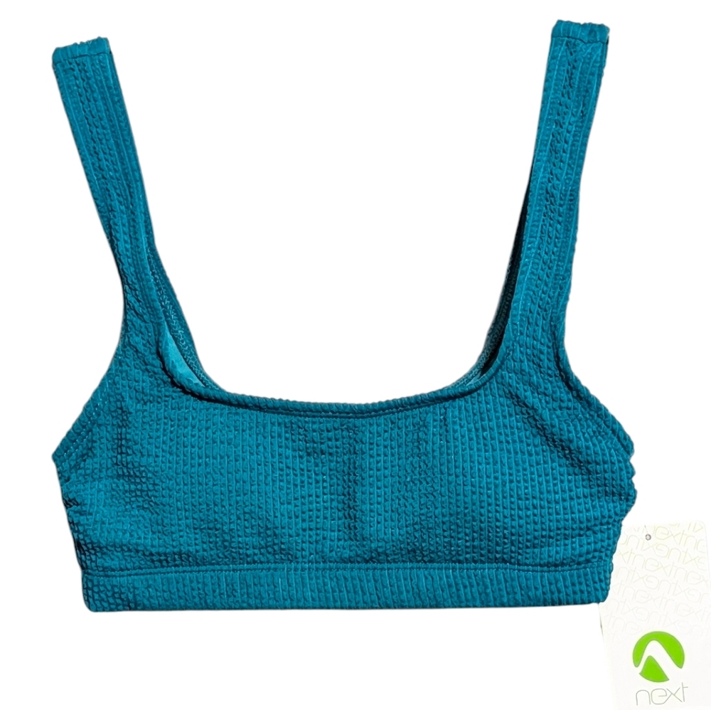 💠 NWT Next by Athena Good Karma Sport Bra XS Jade Teal Swim💠